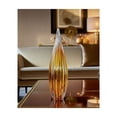 thumbnail image 1 of Glam Handcrafted Glass Sculpture with Grooved Teardrop Design and Sleek Contemporary Silhouette, 1 of 11