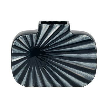 Sagebrook Home Artisan Vase Collection - Elegant Ceramic Centerpiece for Living Room or Kitchen, Distinctive Accent for Your Decor