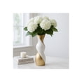 thumbnail image 1 of Elegant Twisted Ceramic Vase for Living Room and Home Decor Accent - Ideal for House Decor and Table Displays - Decorative Flower Vase for Entryway, Bedroom, or Office Desk - 16", Gold & Metallic, 1 of 13