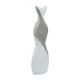 thumbnail image 1 of Sagebrook Home Ceramic 24" Twisted Vase, White/silver, 1 of 8