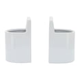 thumbnail image 1 of Sagebrook Home Ceramic 6" Pouch Bookends, White, 1 of 5