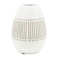 thumbnail image 1 of Sagebrook Home Ceramic 8"h Aztec Vase, Gray, 1 of 7