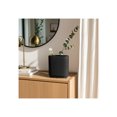 thumbnail image 1 of Modern Ribbed Ceramic Vase - Textured Stoneware Flower Pot for Home, Office, Bedroom & Living Room - Decorative Minimalist Vase for Pampas Grass, Dried Flowers & Fresh Bouquets - 8" Black, 1 of 14
