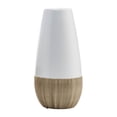 thumbnail image 1 of Sagebrook Home Ceramic 9"h 2-tone Vase, Creme/white, 1 of 6