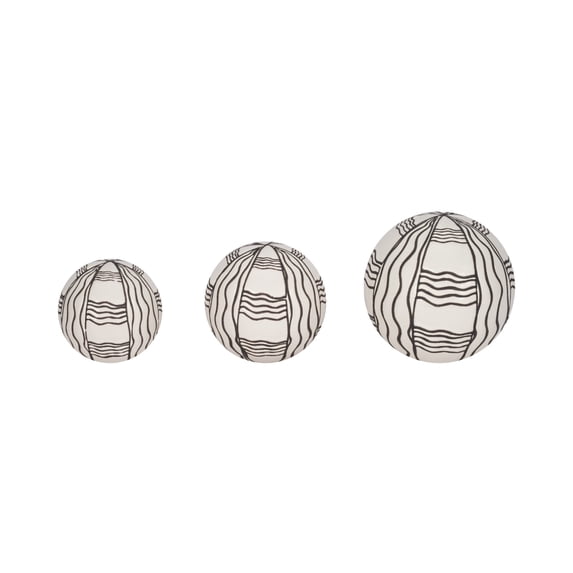 Sagebrook Home Ceramic Decorative Orbs Set - Enhance Your Space with Elegant Home Accents, Ideal for Stylish Interiors