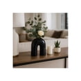 thumbnail image 1 of Decorative Horseshoe Inspired Ceramic Vase for Living Room Decor - Modern Home Decor Accent for Room, Bedroom, or Office Spaces - Elegant Flower Vase for House and Table Display - 8", Blue, 1 of 13