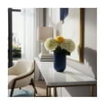 thumbnail image 1 of Vase for Home Decor Accents - Ceramic Vases with Ridged Texture for Modern Interiors - Flower Vase Style with Tall Vase Profile - Compact Table Vase for Shelf Display, 1 of 11