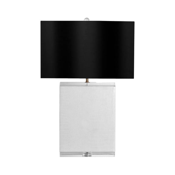 Sagebrook Home Crystal 29" Table Lamp, Rectangle, Solid Color