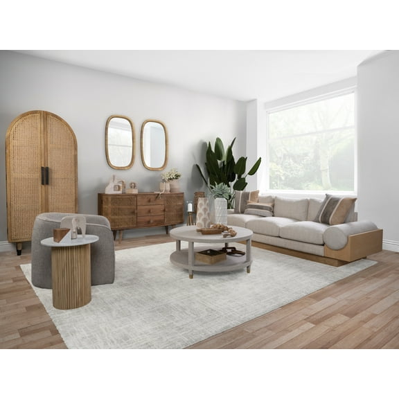 Sagebrook Home Elegance: 22x34 Rectangular Brown Mirror - Bamboo Wood, MDF, Metal Detailing - Enhance Your Space with Style - Single Piece