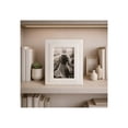 thumbnail image 1 of Rectangular Marble Picture Frames for Tabletop Accent - Decorative Photo Frame for Wall Display with Smooth Polished Surface - Sculpted Edge Detail and Refined Contemporary Styling - 9", White, 1 of 12