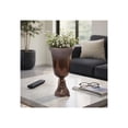 thumbnail image 1 of Two-Tone Chalice Glass Vase for Living Room Decor - Modern Home Decor Accents with Sculptural Base - Decorative Flower Vase for Room, Bedroom, House, Office, and Table Styling - 18", Bronze & Copper, 1 of 11