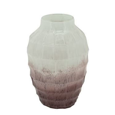 Sagebrook Home Glass 12"h 2-tone Vase, Blush