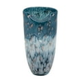 thumbnail image 1 of Sagebrook Home Glass 12"h Ocean Art Vase, Blue, 1 of 3