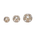 thumbnail image 1 of Sagebrook Home Gold Accented Abstract Modern Decorative Orbs Set of 3, 1 of 6