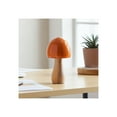 thumbnail image 1 of Home Decor Mushroom Sculpture for Shelf Decor or Coffee Table Decor - Decorative Ornaments for Living Room, Bathroom or Office Decor - Modern Room Accent Statue for Any Space, 6", Orange, 1 of 9