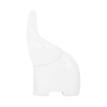 Sagebrook Home Marble Elephant Figurine