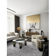 Sagebrook Home Marble/metal Wht/gld Table