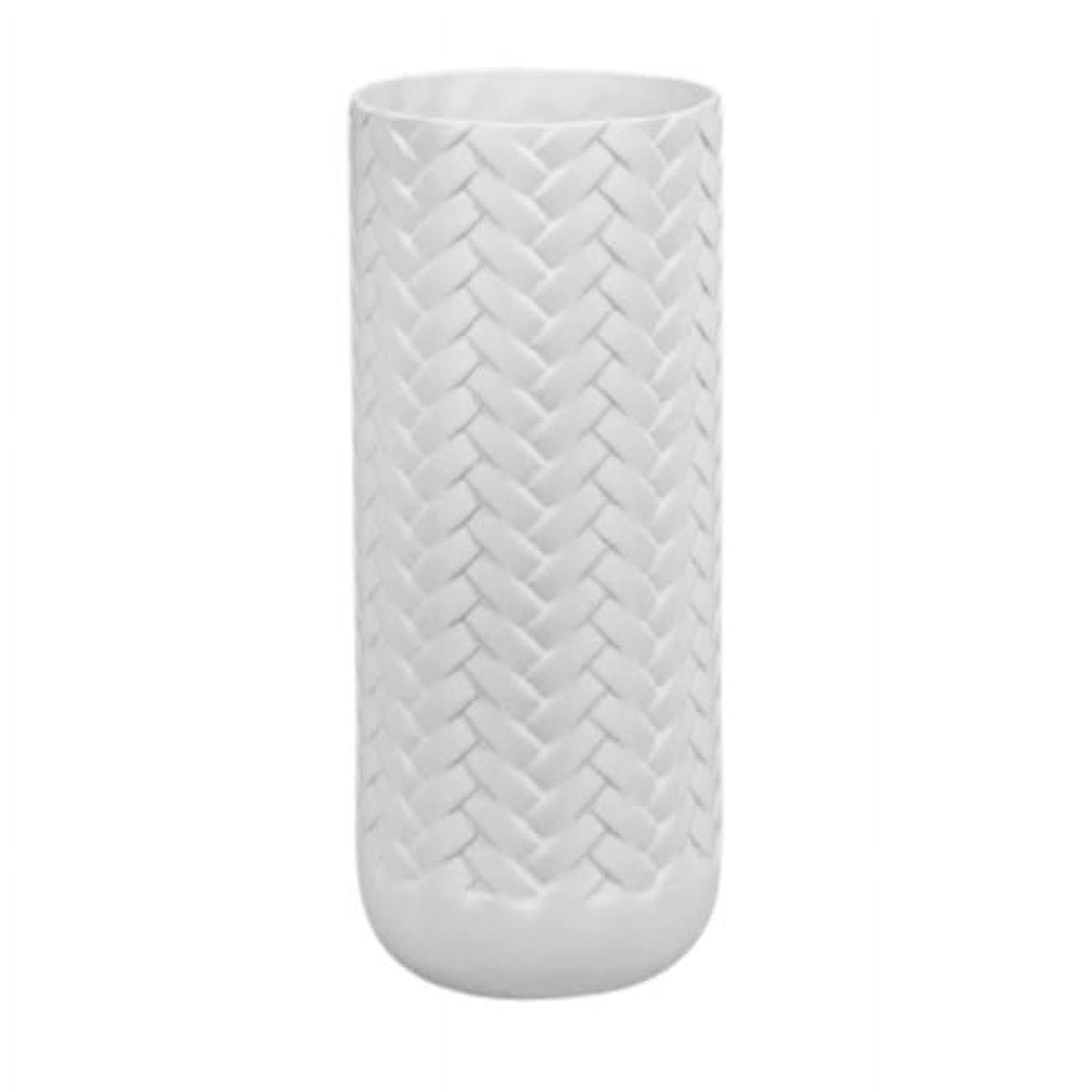 Sagebrook Home Matte Basket Weave Vase