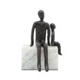 thumbnail image 1 of Sagebrook Home Metal, 10", Dad & Son Sitting Sculpture, 1 of 4