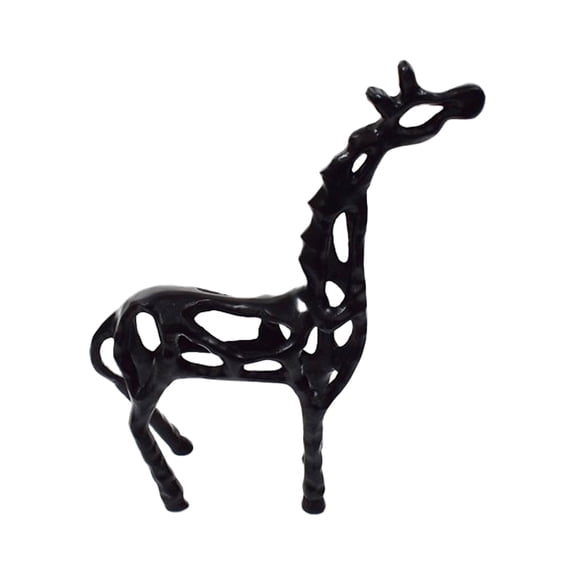 Sagebrook Home Metal, 16"h, Giraffe Illusion Sculpture, Black