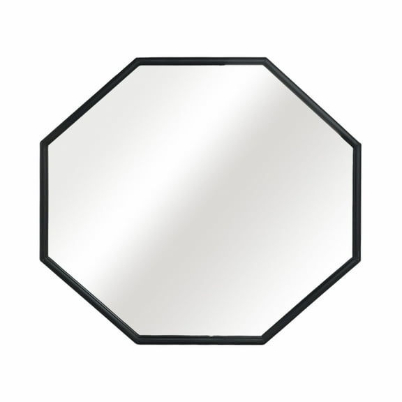 Sagebrook Home Metal, 32x28 Octagonal Mirror, Black/gold