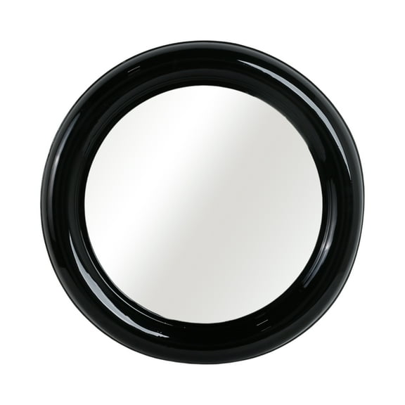 Sagebrook Home Metal 36" Round Mirror, Black