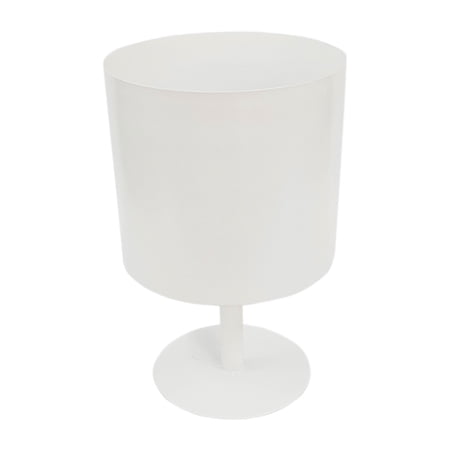 Sagebrook Home Metal 8" Flat Round Base Planter, White
