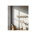 thumbnail image 1 of Rectangular Wall Mounted Shelf with Hooks for Home Decor - Metal Wall Storage Shelf for Entryway and Living Room Decor - Organizer Solution for Casual Styling - 8", Gold & Metallic, 1 of 10