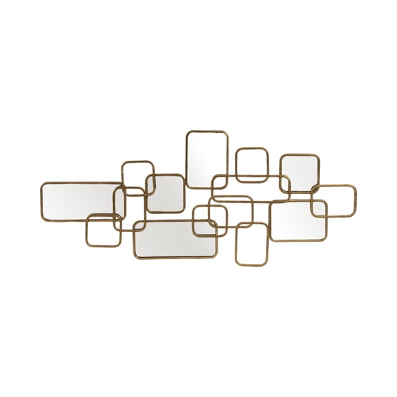 Sagebrook Home Modern Glam Mirror Wall Sculpture Decor