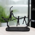 thumbnail image 1 of Sagebrook Home Modern Metal 15"H Black Contortionists Sculpture People Figurine - 19" x 4" x 15", 1 of 3