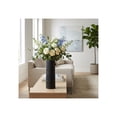thumbnail image 1 of Cylinder Ceramic Vase for Living Room and Home Decor - Decorative Flower Vase for Kitchen, Bedroom, or Office Decor - Accent for House and Table Centerpiece Styling - 15", Black, 1 of 11