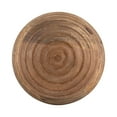 thumbnail image 1 of Sagebrook Home Natural Round Brown Ridged Wooden Orb Decor Contemporary Rustic, 1 of 8