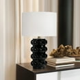thumbnail image 1 of Sagebrook Home Neutral Textured Modern Ceramic, Bubble Table Lamp, Black, 1 of 9