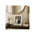 thumbnail image 1 of Elegant Rectangle Picture Frame with Flower Field Bottom Border - Decorative Resin Photo Frame for Tabletop Display - Stylish Frame for Office Desk or Home Decor Accents - 9.5", Ivory & Green, 1 of 10