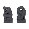 thumbnail image 1 of Sagebrook Home Polyresin Thinking Man Bookends Set - Enhance Your Shelves, 1 of 7
