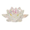 thumbnail image 1 of Sagebrook Home Rainbow Crystal Lotus Votive Holder 6", 1 of 3