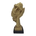 thumbnail image 1 of Sagebrook Home Resin, 13" Sleepy Head, Gold, 1 of 9