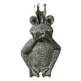 thumbnail image 1 of Sagebrook Home Resin, 21"H No Speak Frog, Gray, 1 of 1