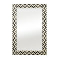 thumbnail image 1 of Sagebrook Home Resin Chevron Rectangle Floor or Wall Mirror Gray/White, Rectangle, 36"H - 24.0" x 1.0" x 36.0", 1 of 5