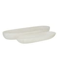 thumbnail image 1 of Sagebrook Home Set of 2 18/24" Wood Decor Plates, White, 1 of 5