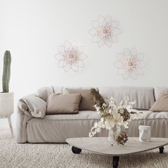 Sagebrook Home Wall Art Iron Flower Decor