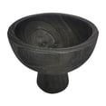 thumbnail image 1 of Sagebrook Home Wood, 8" Bowl with Stand, Black, 1 of 1