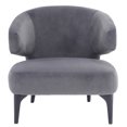 thumbnail image 1 of Sagebrook Home Wood, Round Back Accent Chair, Gray, 1 of 4