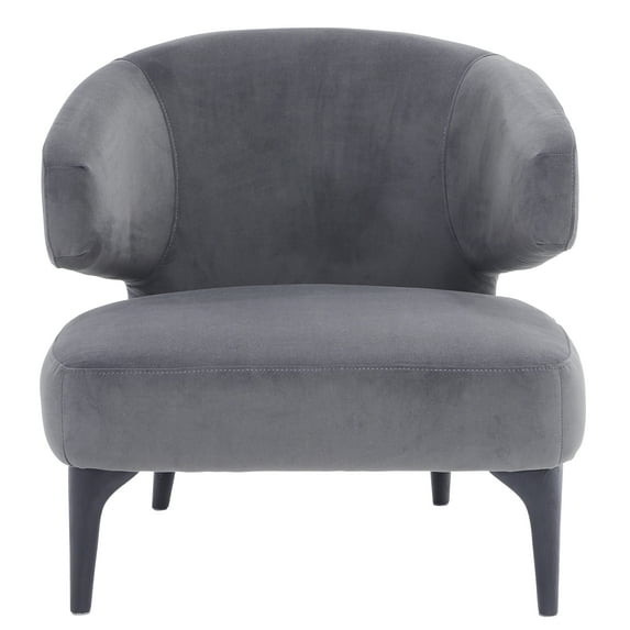 Sagebrook Home Wood, Round Back Accent Chair, Gray