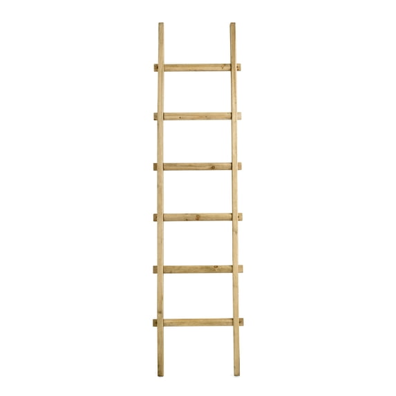 Sagebrook Home Wooden Decorative 76" Ladder, Brown