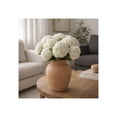 thumbnail image 1 of Decorative Terracotta Vase for Living Room Decor - Stylish Home Decor Accent for Bedroom, Office Spaces, or Table Centerpiece - Casual Flower Vase for Hallway Styling or House Decor - 11", Brown, 1 of 9