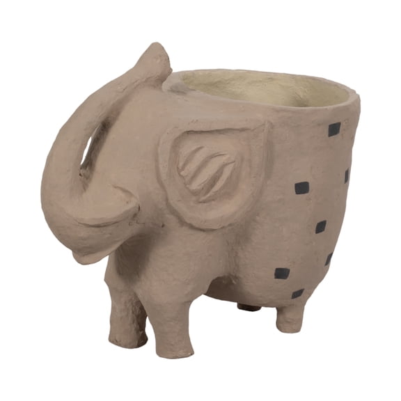 Sagebrook Home's Ivory 25" Paper Mache Elephant Planter