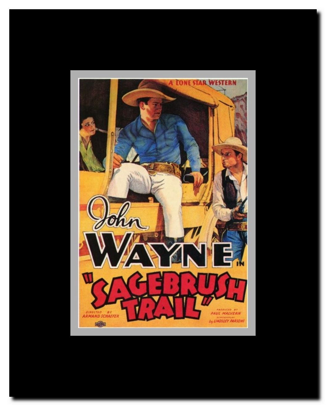 Sagebrush Trail Framed Movie Poster