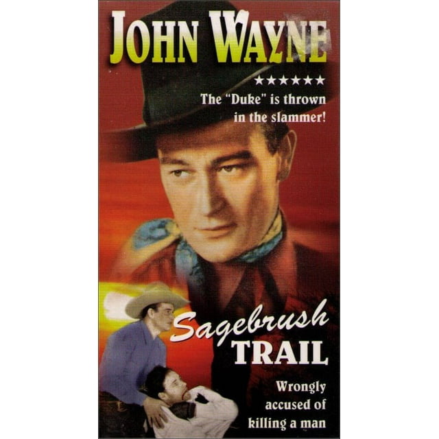 Sagebrush Trail Vintage VHS Tape - (John Wayne)