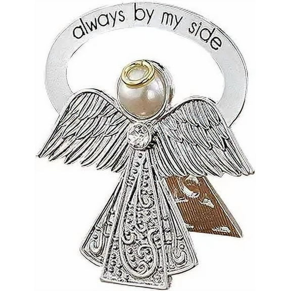 Sagefinds Bedside Angel, Always by My Side, Nightstand Tabletop Collectible, Crystal Accent, 3
